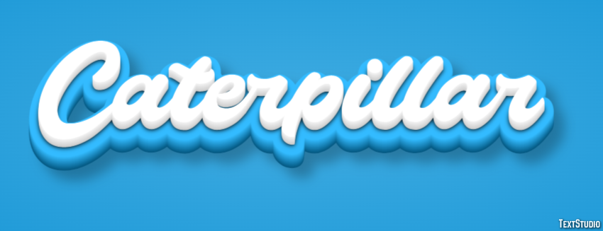 Caterpillar Text effect