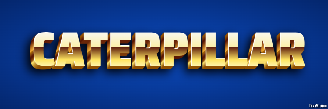 Caterpillar Text effect