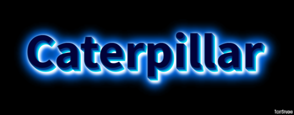 Caterpillar Text effect