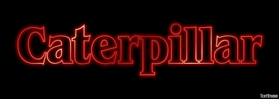 Caterpillar Text effect