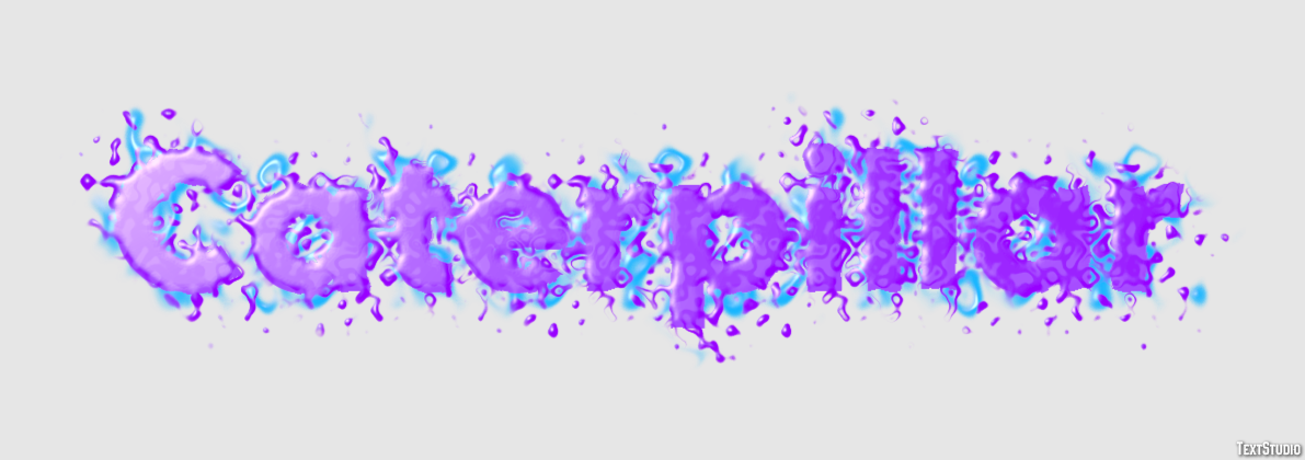 Caterpillar Text effect