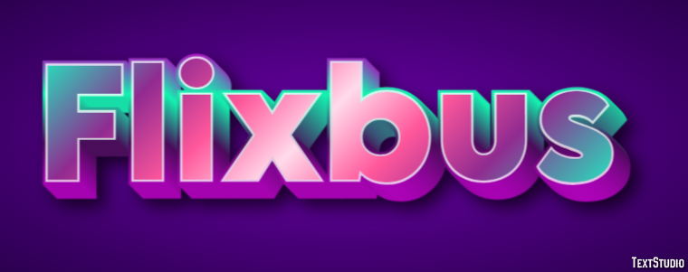 Flixbus Tekst effect