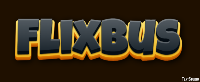 Flixbus Tekst effect