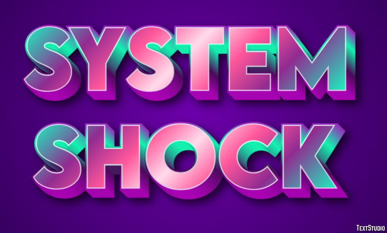 System Shock Efekt tekstowy