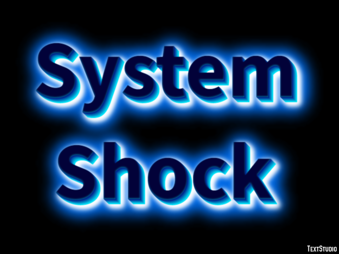 System Shock Efeito de texto