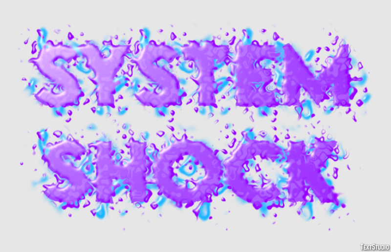 System Shock Text Effect