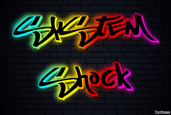 System Shock Efekt tekstowy
