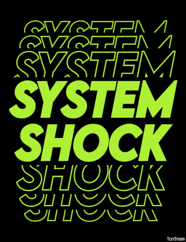System Shock Text Effect