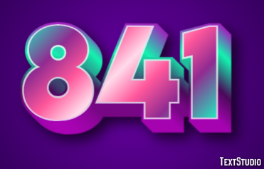 841 Text Effect