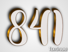 841 Text Effect