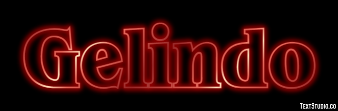 Gelindo Effetto testo