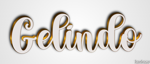 Gelindo Effetto testo