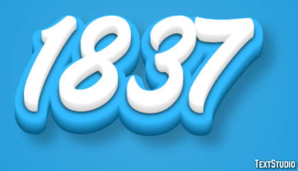1837 Text Effect