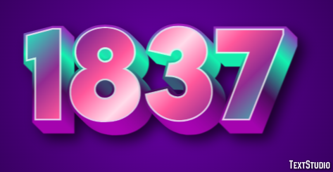 1837 Text Effect