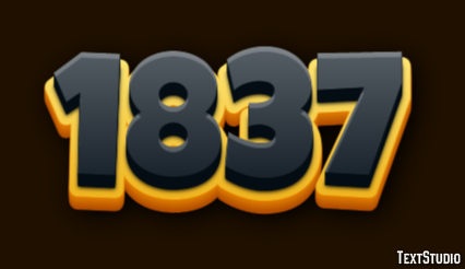 1837 Text Effect