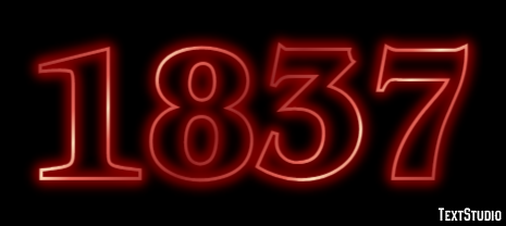 1837 Text Effect