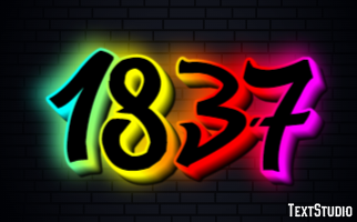 1837 Text Effect