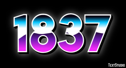 1837 Text Effect