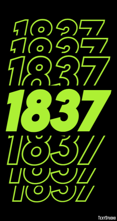 1837 Text Effect
