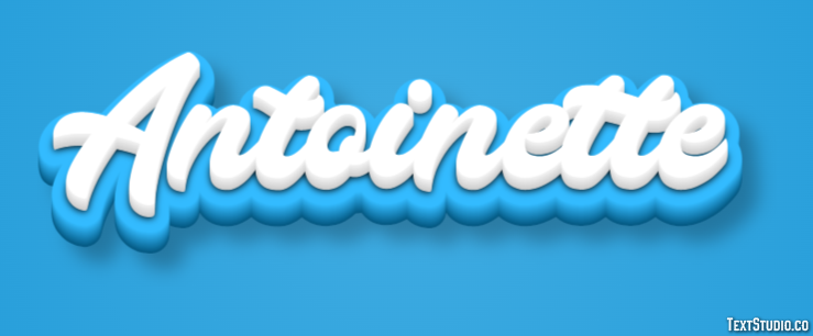 Antoinette Text effect