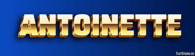 Antoinette Text effect