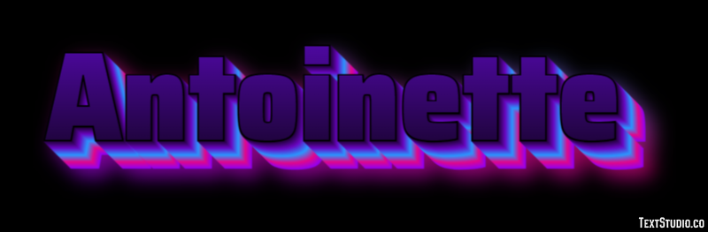 Antoinette Text effect