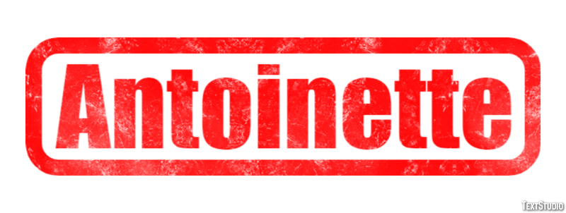 Antoinette Text effect