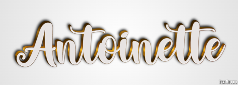 Antoinette Text effect