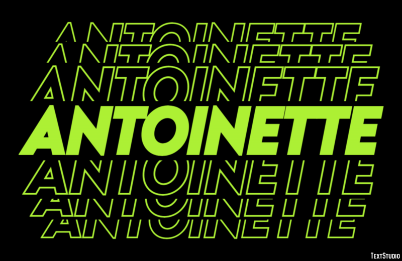 Antoinette Text Effect