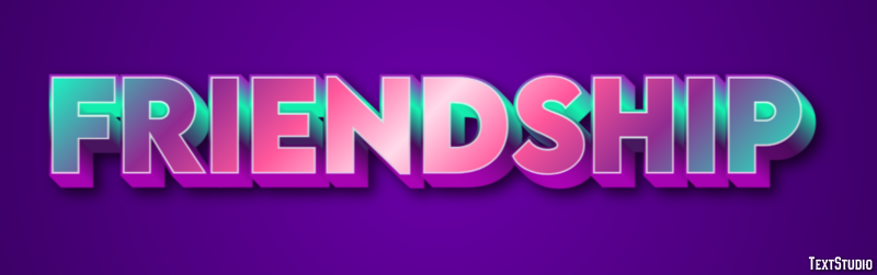 Friendship Text Effect