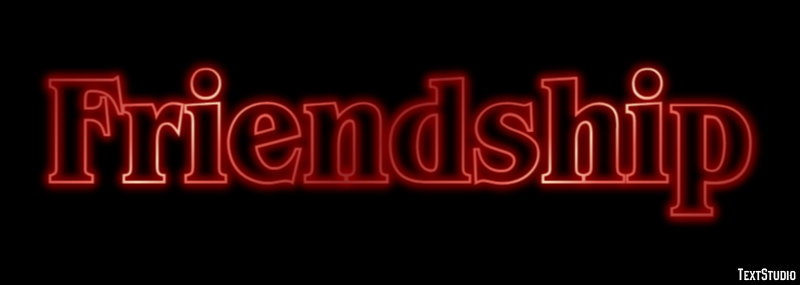 Friendship Text effect
