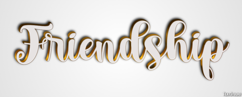 Friendship テキスト効果