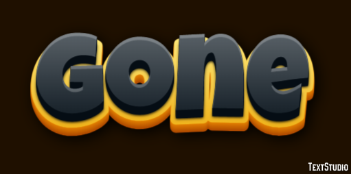 Gone Texteffekt