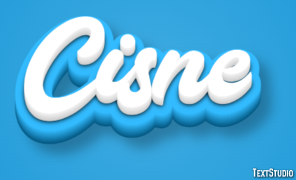Cisne Efecto de Texto