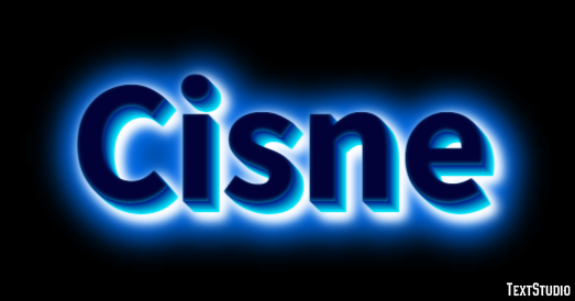 Cisne Efecto de Texto