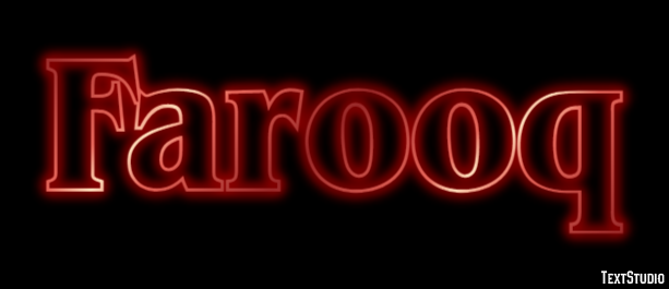 Farooq Text Effect