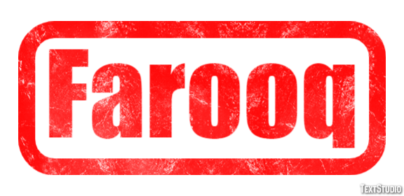 Farooq Efecto de texto