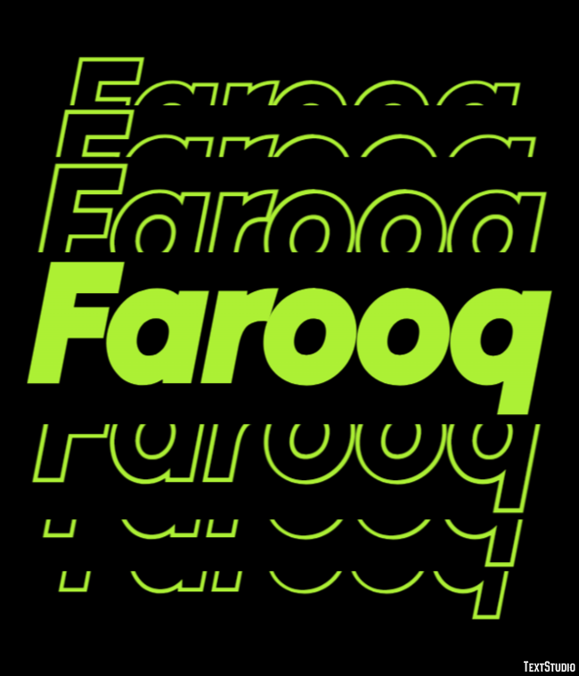 Farooq Text Effect