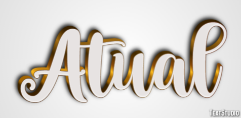 Atual Efecto de texto