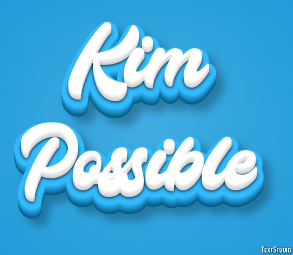 Kim Possible Text Effect