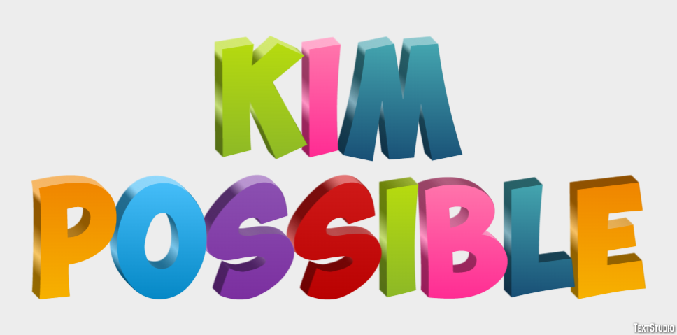 Kim Possible Text Effect
