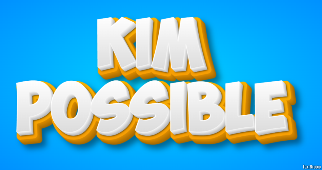 Kim Possible Text Effect