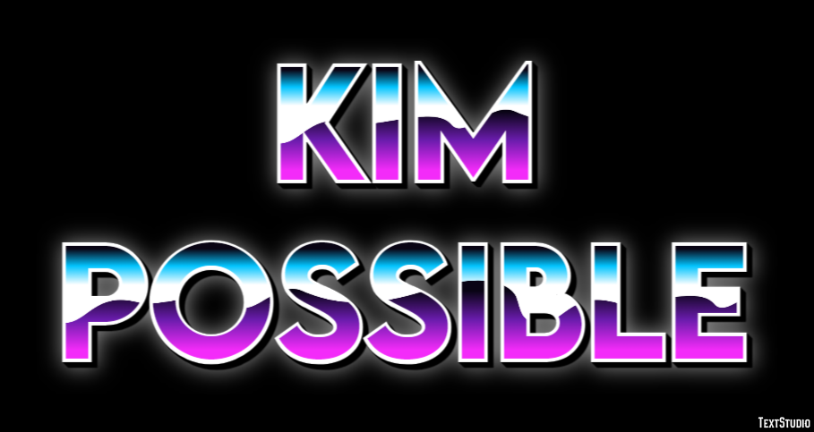 Kim Possible Эффект текста
