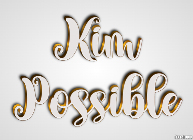 Kim Possible Tekst Effect