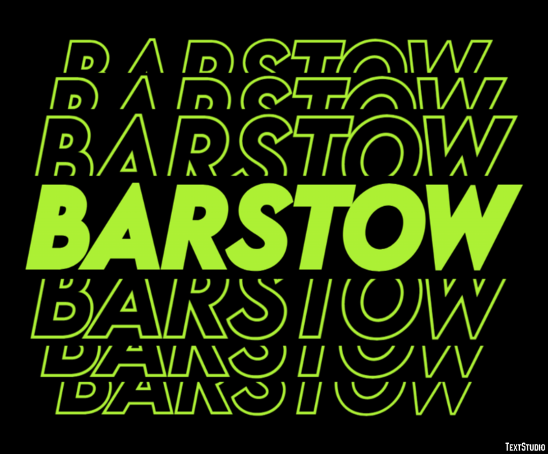 Barstow Effet de Texte
