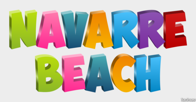 Navarre Beach Effetto testo