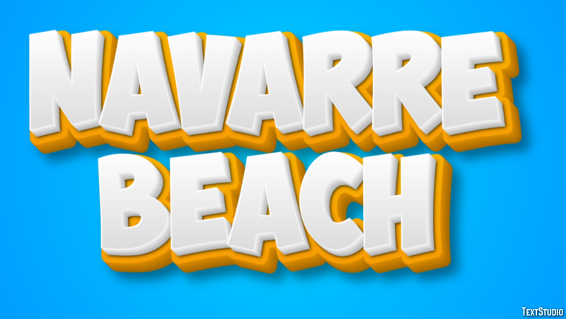 Navarre Beach Efekt tekstowy