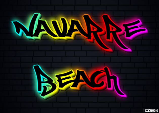 Navarre Beach Effetto testo