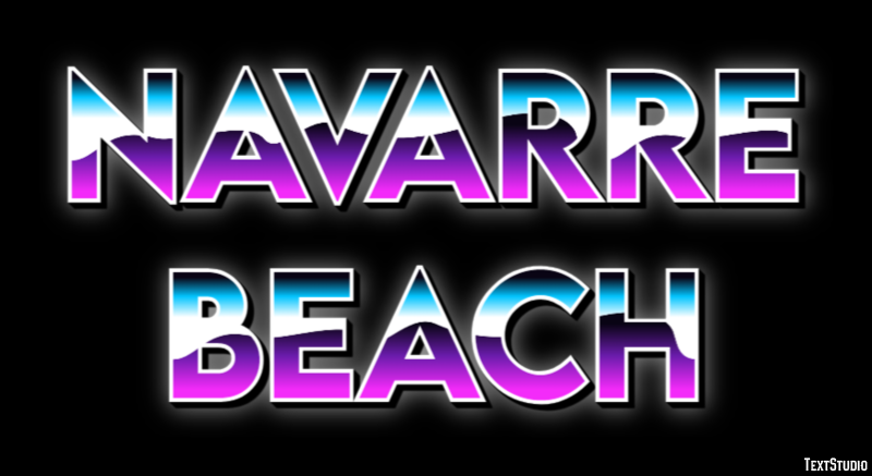 Navarre Beach Effetto testo