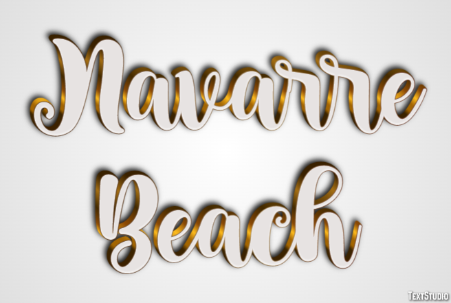 Navarre Beach Effetto testo